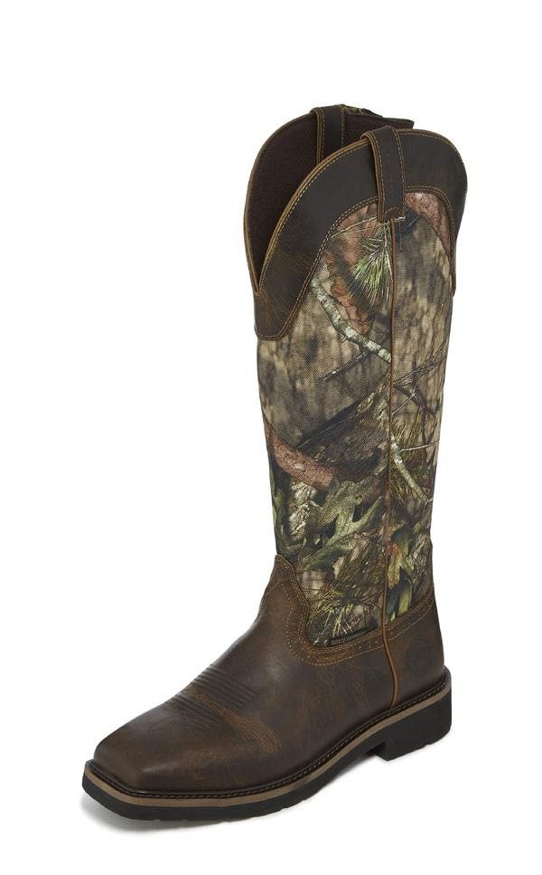 New Justin® Boots Snake Boot Features America’s No. 1 Camo Pattern, Mossy Oak® Break-Up Country