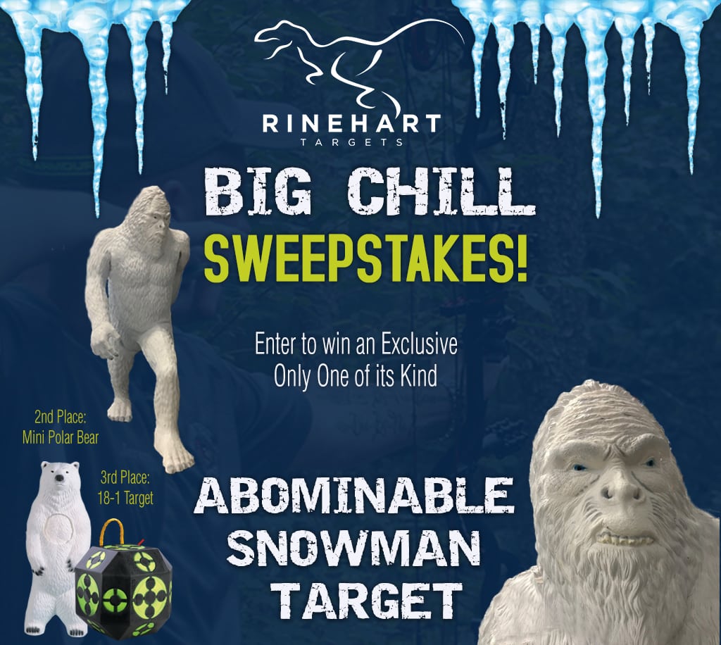 WIN A SEVEN-FOOT ABOMINABLE SNOWMAN TARGET DURING  RINEHART TARGETS® “BIG CHILL” SUMMER SWEEPSTAKES
