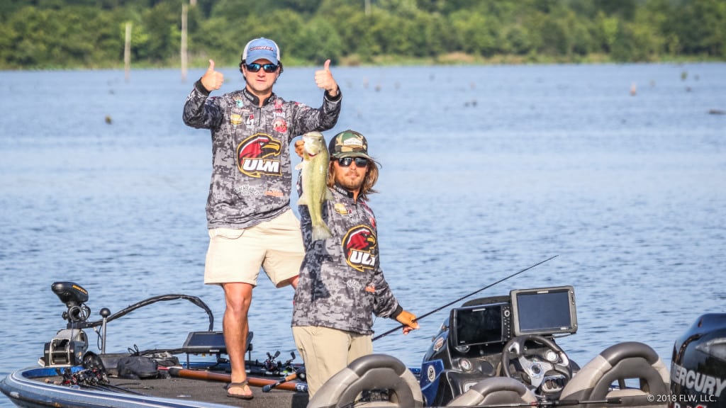 ULM EXTENDS LEAD ON DAY TWO OF YETI FLW COLLEGE FISHING NATIONAL CHAMPIONSHIP PRESENTED BY LOWRANCE C-MAP GENESIS ON RED RIVER