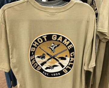 Sure-Shot Game Calls Introduces New Apparel – Old School Camo Caps & Graphic T-Shirts