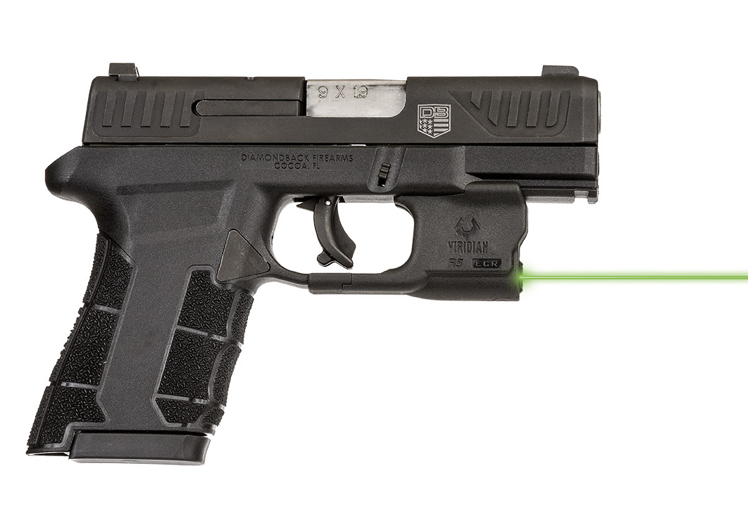 VIRIDIAN® WEAPON MOUNTED ACCESSORIES NOW AVAILABLE WITH DIAMONDBACK PISTOL PACKAGES