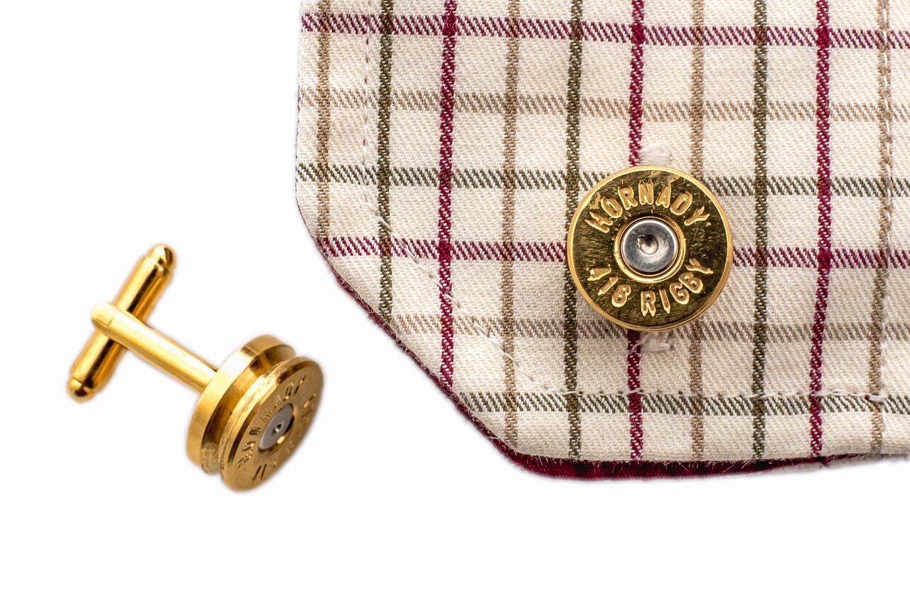 Add a touch of class to your outfit with Rigby’s new  .275 and .416 cufflinks