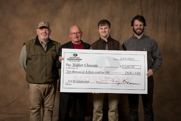 Mossy Oak Presents $10,000 NWTF Scholarship to Walker Clawson