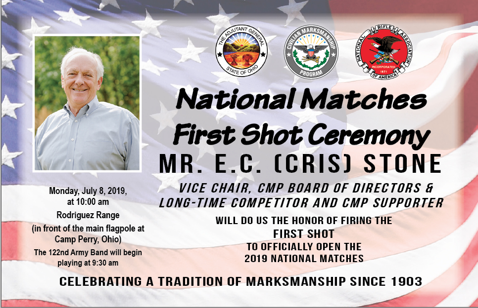 Pyrotechnics, Amputee Skydiver Featured at CMP’s 2019 National Matches First Shot Ceremony