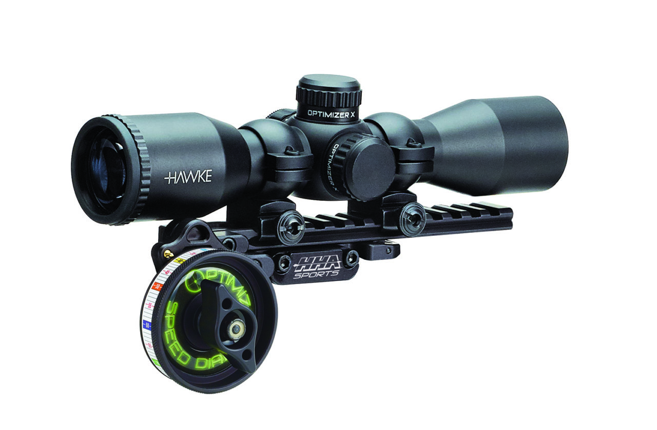 THE HHA™ SPORTS OPTIMIZER SPEED DIAL AND SCOPE KITS MAKE YOUR CROSSBOW  LETHALLY ACCURATE