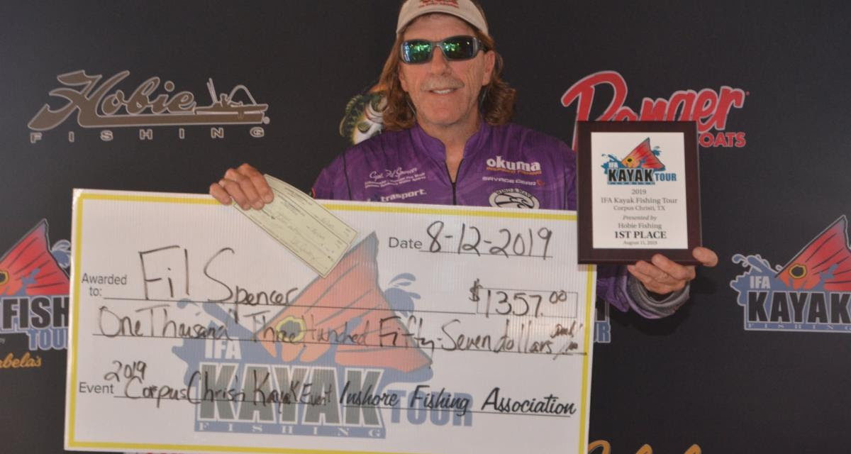 Spencer Wins IFA Kayak Fishing Tour Event at Corpus Christi, Texas