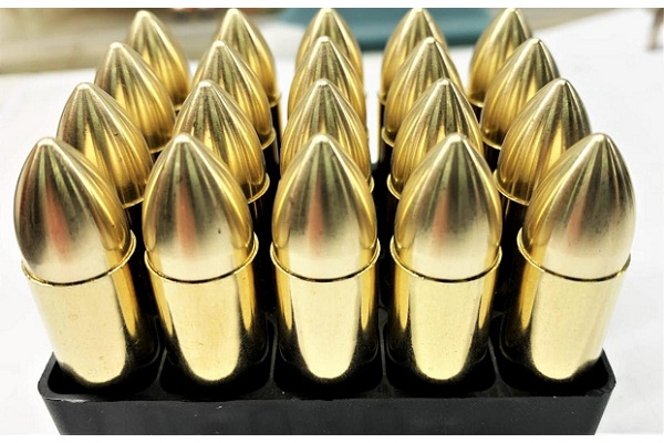 Steinel Ammunition Brass Spike Ammo for .50 Beowulf Uppers Now Available