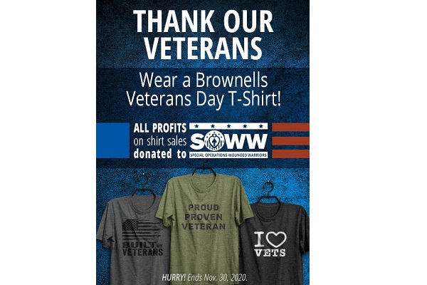 Brownells Supports Veterans Group With Shirt Sales Throughout November