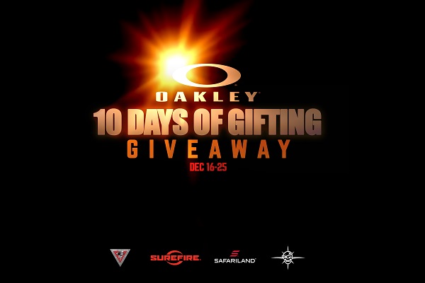 Oakley Standard Issue Teams up with Safariland, SureFire and Toor Knives in Hosting the ‘Ten Days of Gifting’ Giveaway