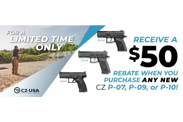 Buy Select CZ-USA P-Series Pistol, Receive A Rebate